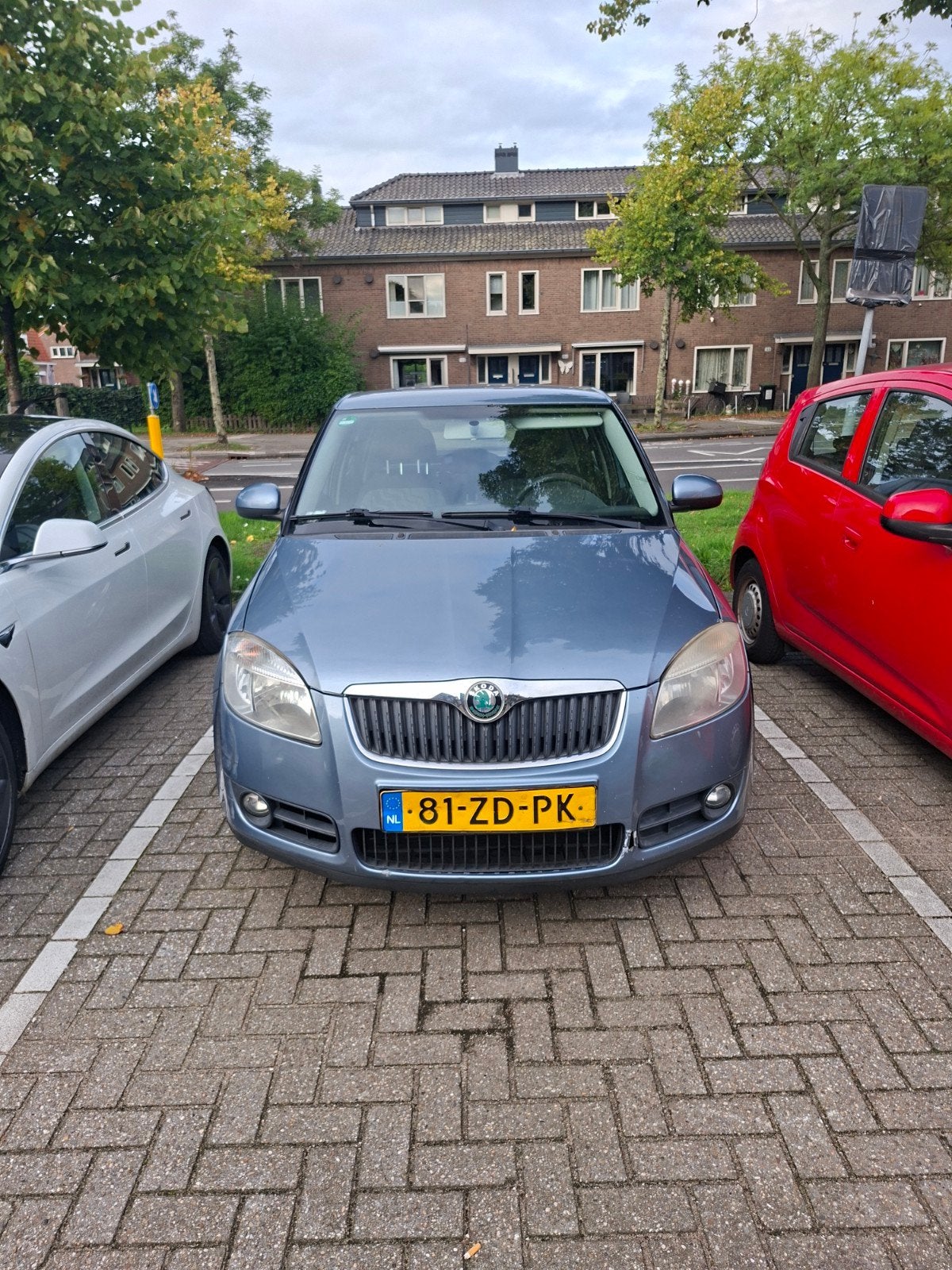 Skoda Fabia 1.4 16V 63KW 2008 Blauw, Voorwielaandrijving, 15 km/l, 40 €/maand, 4 cilinders