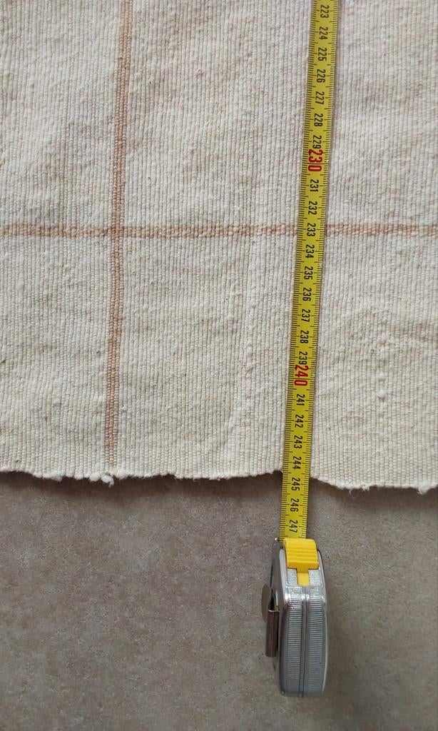 Groot Beige Geruit Foulard - Sprei/Deken 370x245cm, Ophalen of Verzenden