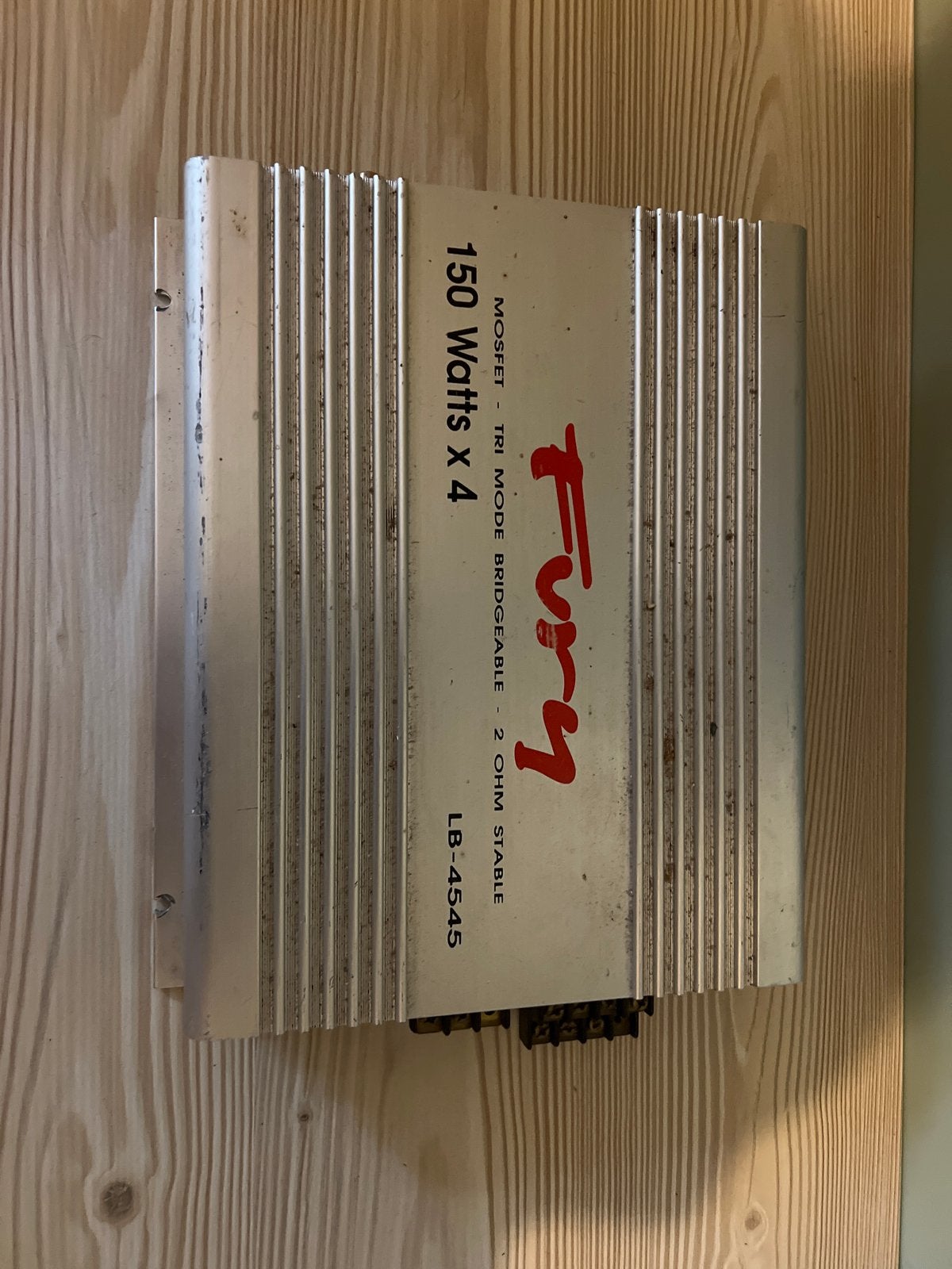 Fury LB-4545 MOSFET Versterker - 150 Watt x 4, Overige merken, Ophalen of Verzenden, 120 watt of meer, Gebruikt