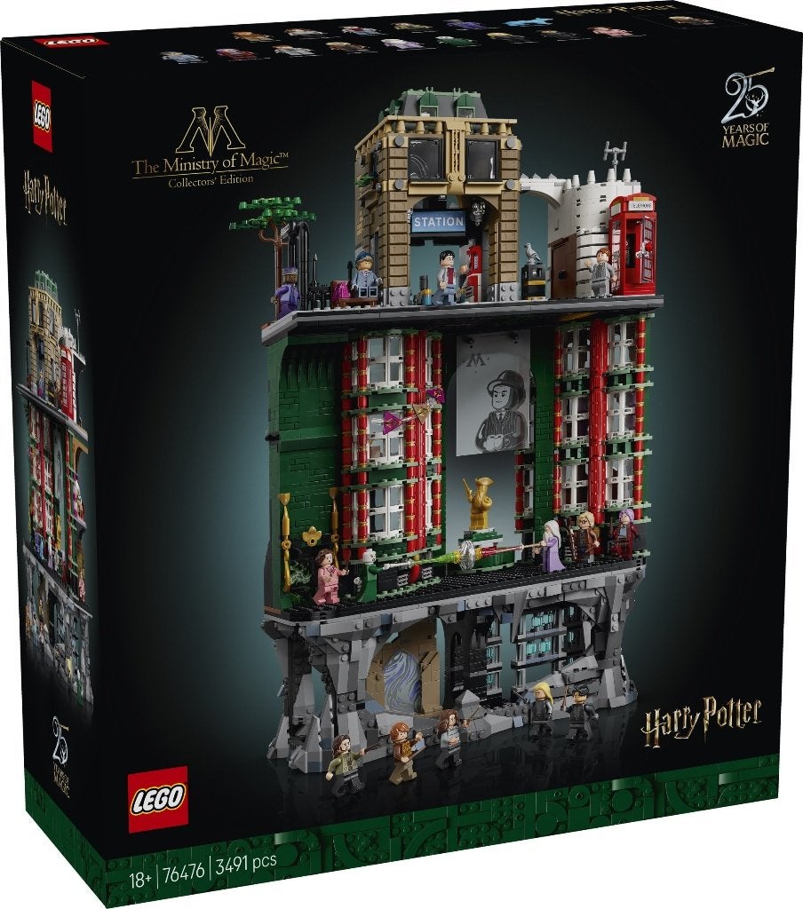 Te huur: Lego Harry Potter Ministerie van Toverkunst 76476, Gebruikt, Lego, Harry Potter, Inclusief instructies