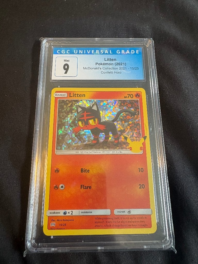 Pokémon graded kaarten, Hobby en Vrije tijd, Ophalen of Verzenden, Zo goed als nieuw, Losse kaart, Foil