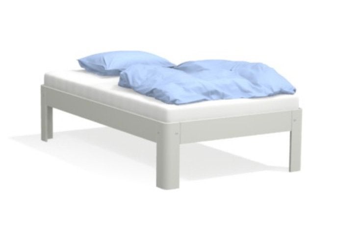 Showroom Auping Auronde 2000 120x200 Pure White compleet, Verstelbaar, Wit, Ophalen of Verzenden, Zo goed als nieuw
