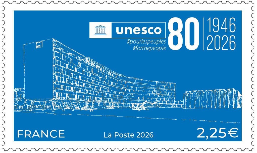 Jaar 2026 Yv nnb UNESCO 80 ans 1946-2026., Ophalen of Verzenden, Postfris