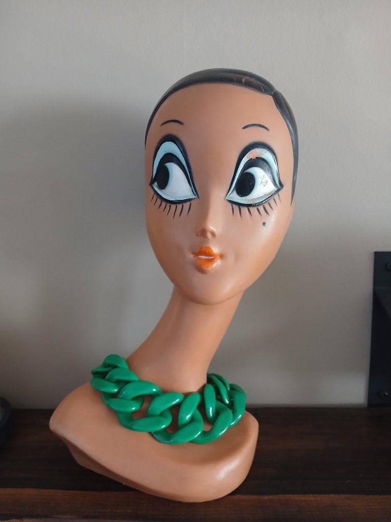 ketting iris apfel, Ophalen of Verzenden, Nieuw, Groen, Kunststof