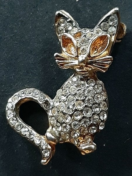 Broche B18 Kat, Overige materialen, Gebruikt, Overige kleuren, Verzenden
