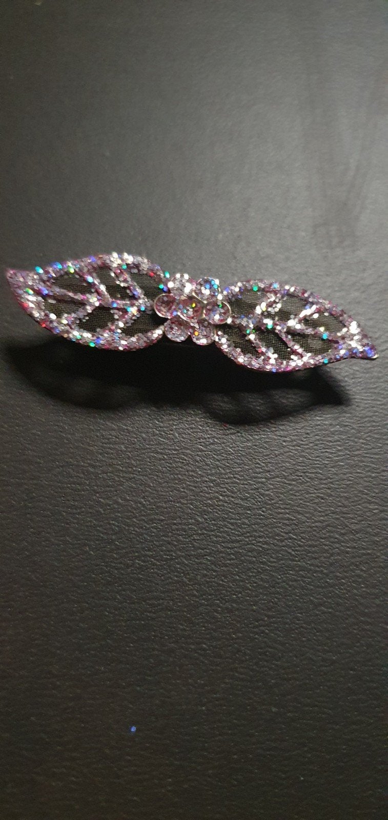 Vintage haarspeld strikje met glitters, Ophalen of Verzenden, Nieuw