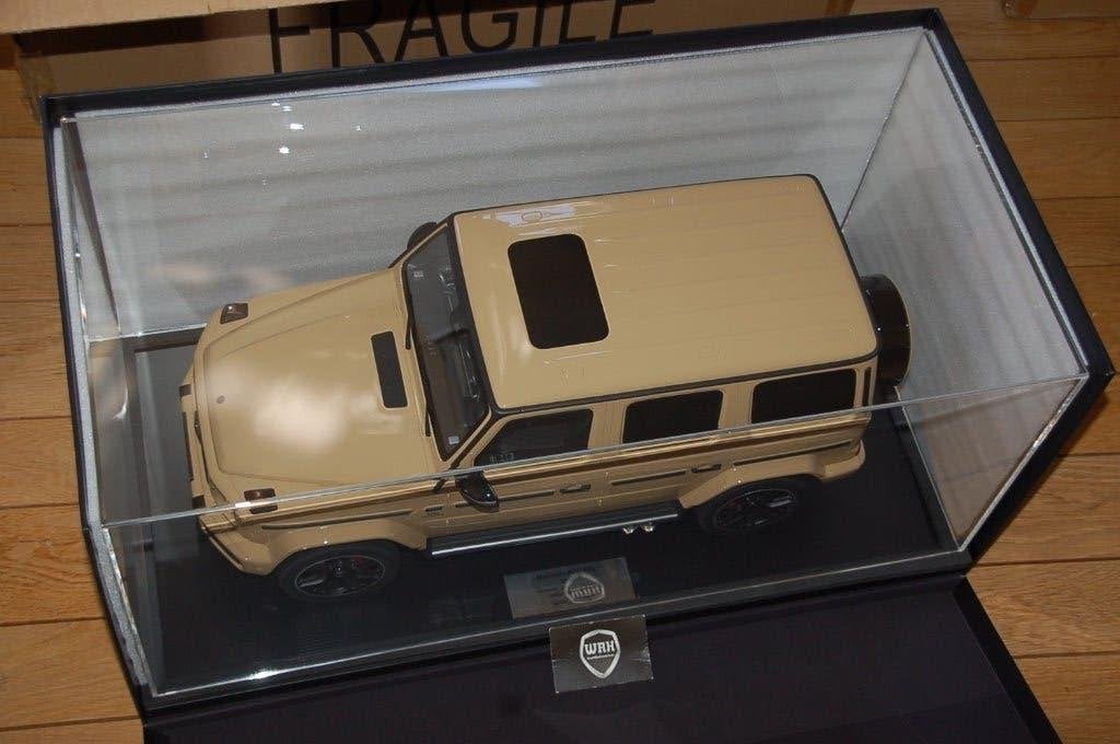 1:8 Minichamps Mercedes G63 2018 Wustensand LTD99 WRH, Verzenden, Zo goed als nieuw, 1:5 t/m 1:8, Auto