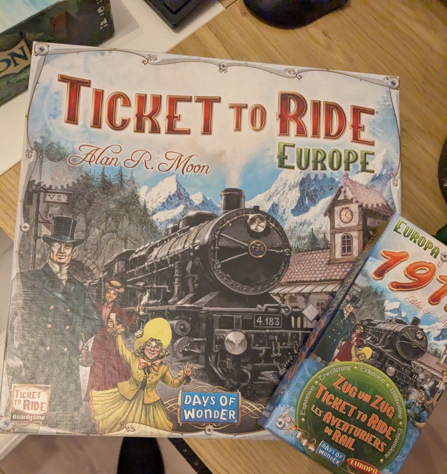 Ticket to Ride Europe + 1912 uitbreiding, Ophalen of Verzenden, Zo goed als nieuw