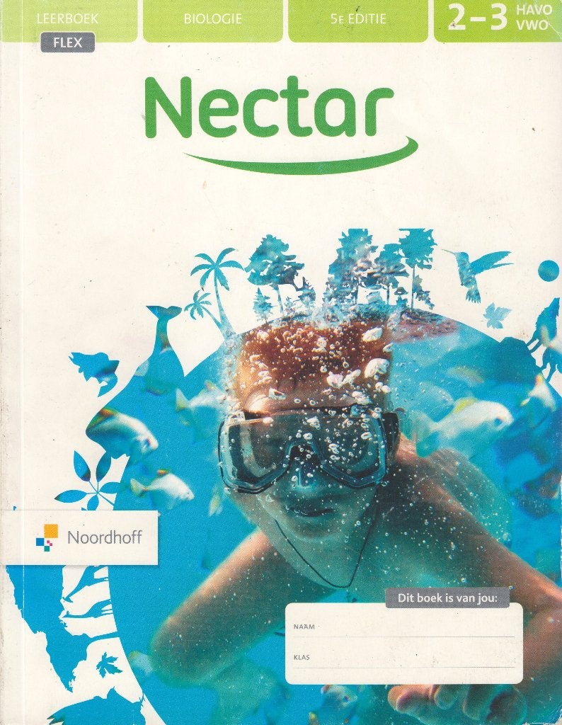 NECTAR 5e editie Biologie 2-3 HAVO/VWO FLEX Leerboek, Gelezen, Biologie, Ophalen of Verzenden, Noordhoff Uitgevers