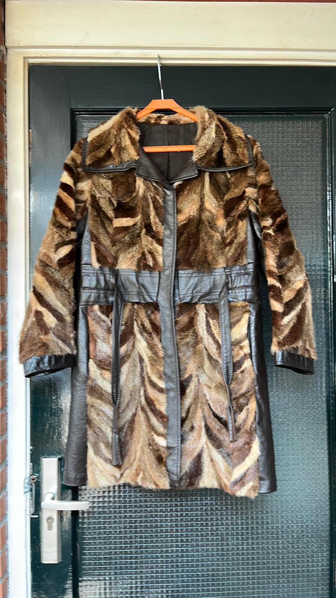 Bont jas, bontjas, Ophalen of Verzenden, Zo goed als nieuw, Maat 38/40 (M), Bruin