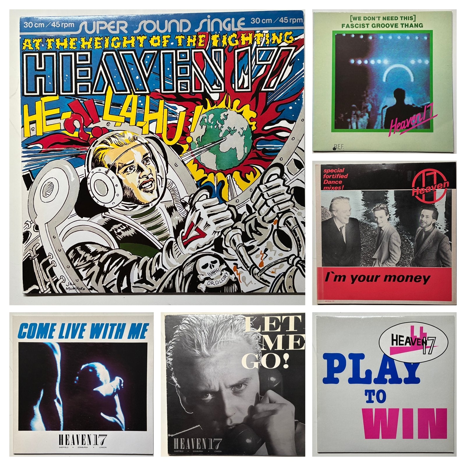 6 x 12” singles Heaven 17 - ook los te koop, Ophalen of Verzenden, Zo goed als nieuw, Pop