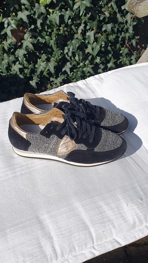 Philippe Model Tropez Sneakers Zwart/Grijsblauw/Goud Maat 37, Kleding | Dames, Schoenen, Zwart, Ophalen of Verzenden, Philippe Model