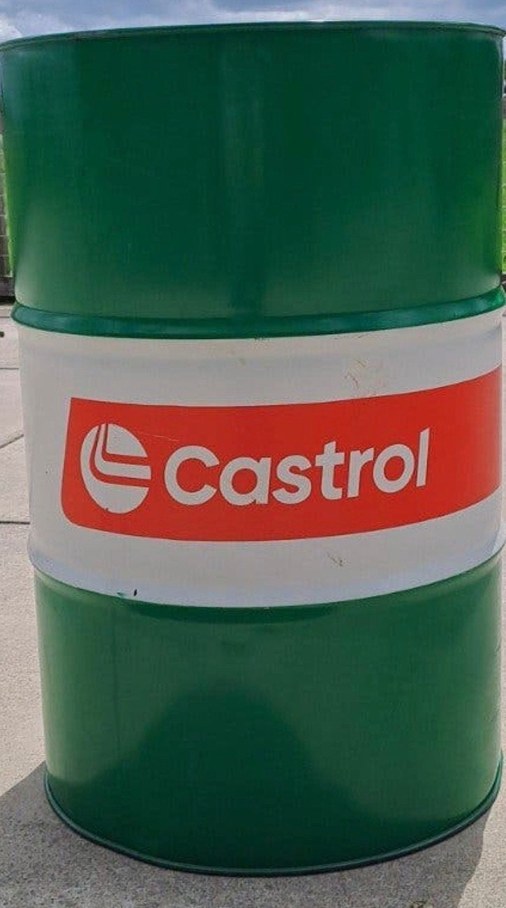 Leeg olievat Castrol, Ophalen