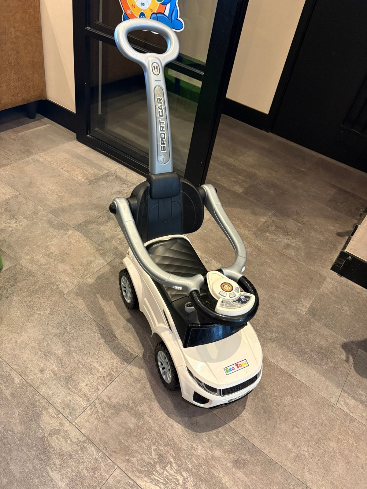 Eco Toys loopauto wit met opbergruimte, Ophalen, Gebruikt