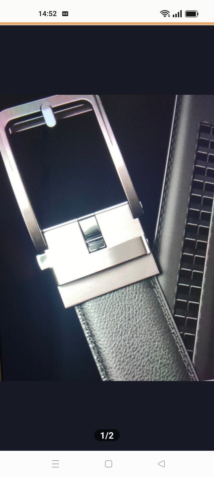 Heren riem zonder gaatjes, automatische gesp, Kleding | Heren, Riemen en Ceinturen, Ophalen of Verzenden, Nieuw, Overige kleuren