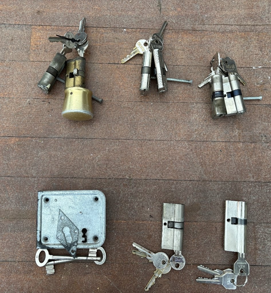 collectie sloten & sleutels, Ophalen of Verzenden, Gebruikt, Overige materialen, Overige typen