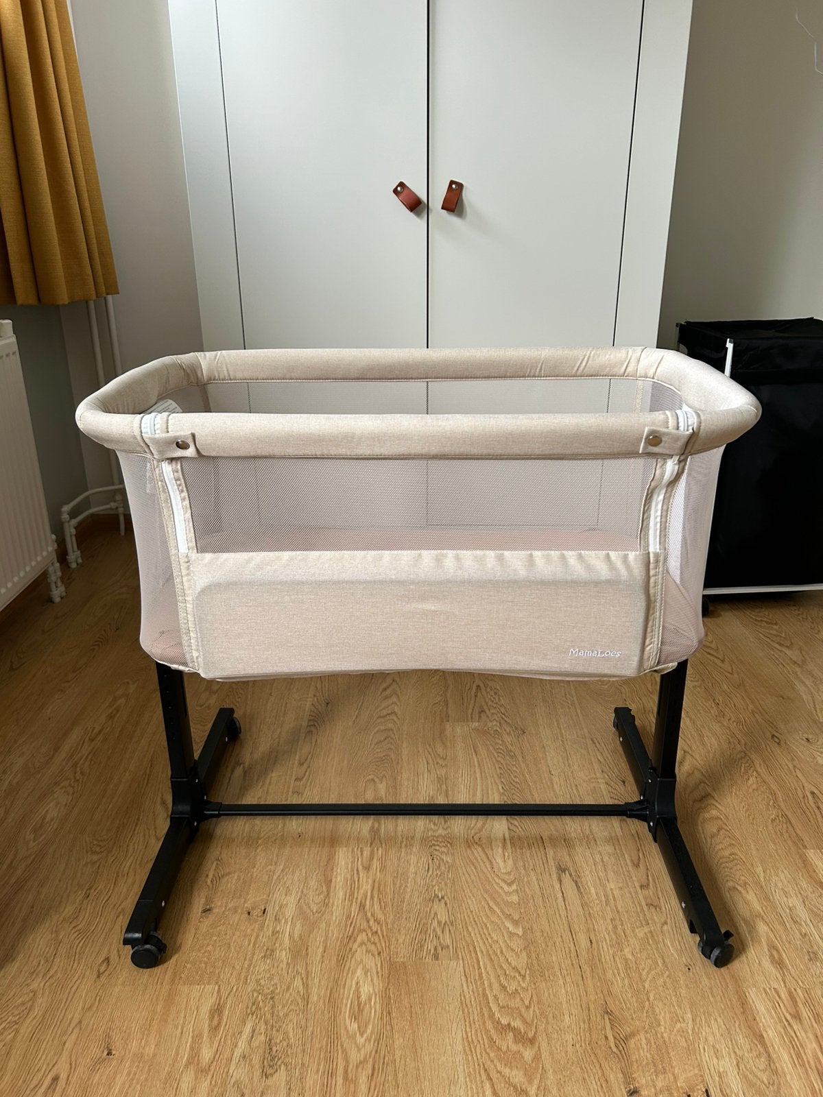 MamaLoes Noé Co-Sleeper Wieg aan Bed - Beige, Ophalen, Zo goed als nieuw, Wieg