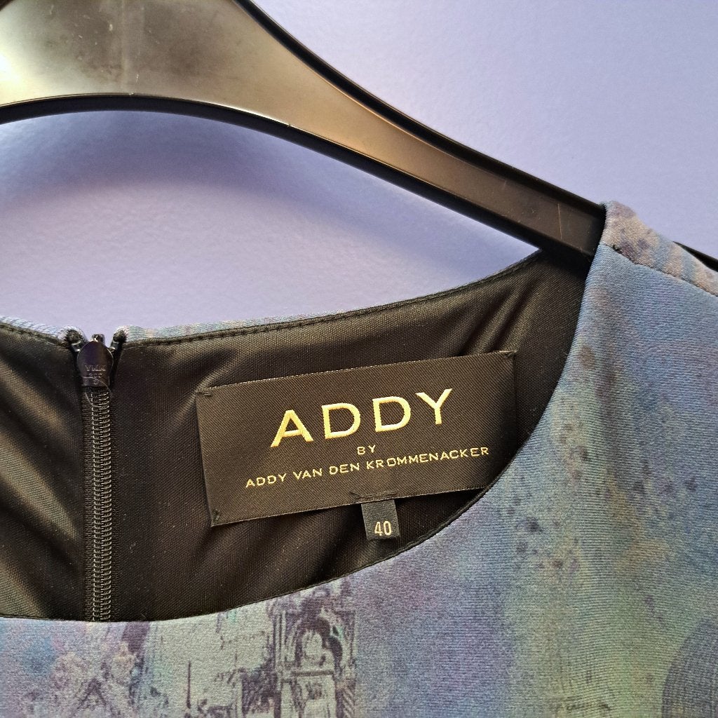 Addy van den Krommenacker artsy jurk Venetië mt 40 nr 50538, Kleding | Dames, Maat 38/40 (M), Blauw, ., Addy van den Krommenacker