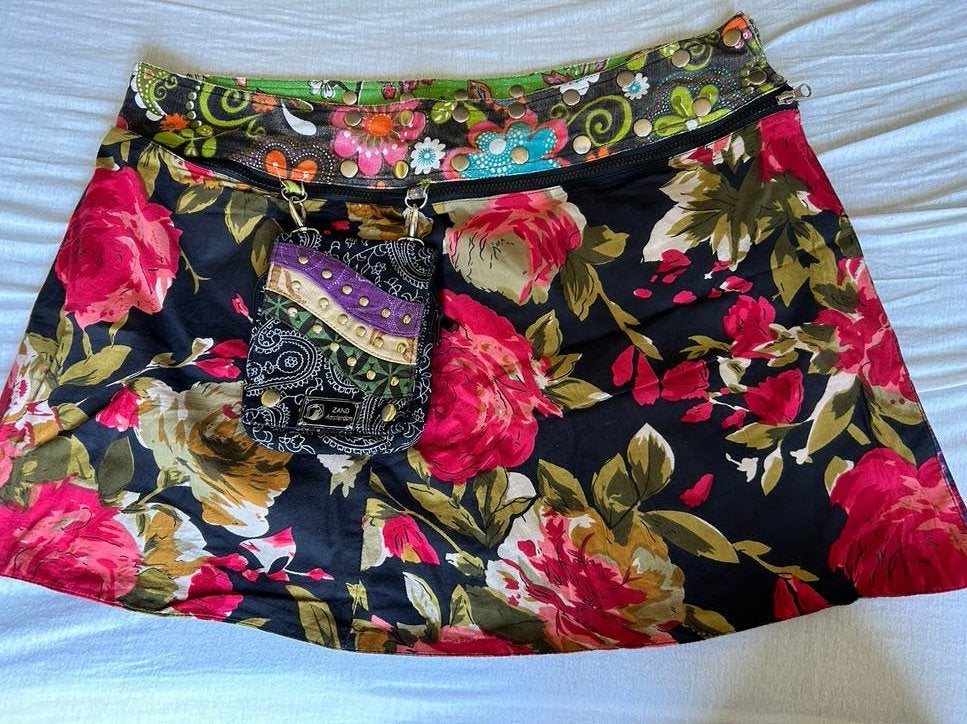 ZAND Amsterdam Wikkelrok afneembaar tasje, Kleding | Dames, Zand Amsterdam, Meerkleurig, Ophalen of Verzenden, Zo goed als nieuw