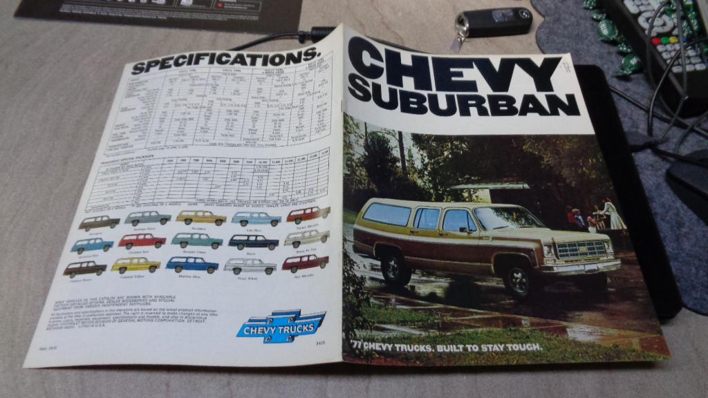 USA Folder  CHEVY  SUBURBAN    1977, Verzenden, Nieuw, Overige merken