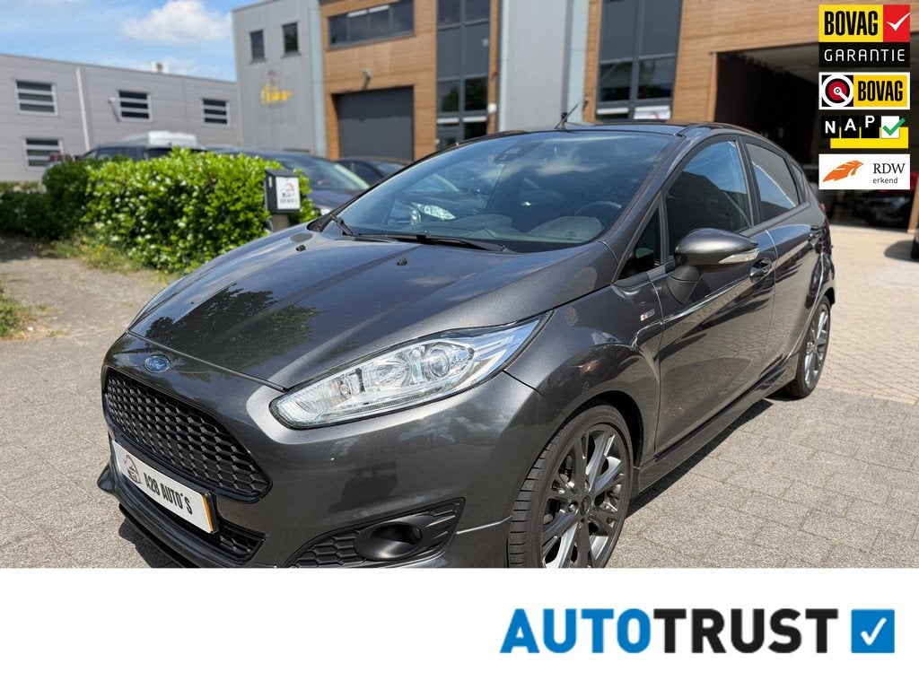 Ford Fiesta EcoBoost | Airco | Bluetooth | NAP | Zuinig | Ga, Auto's, Voorwielaandrijving, Euro 6, 23 km/l, Origineel Nederlands