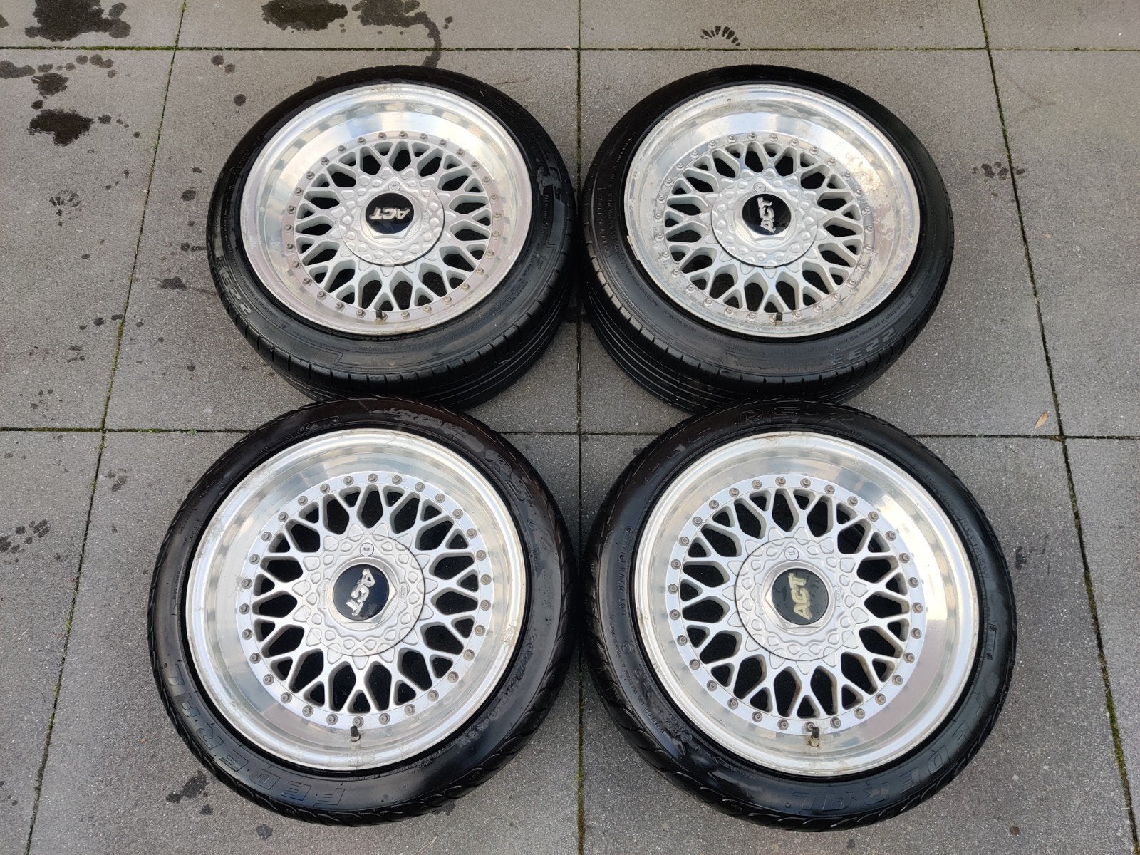 16" ACT SC (Ronal) 3-delig "mesh", Auto-onderdelen, Banden en Velgen, Ophalen, Gebruikt, 16 inch, Banden en Velgen