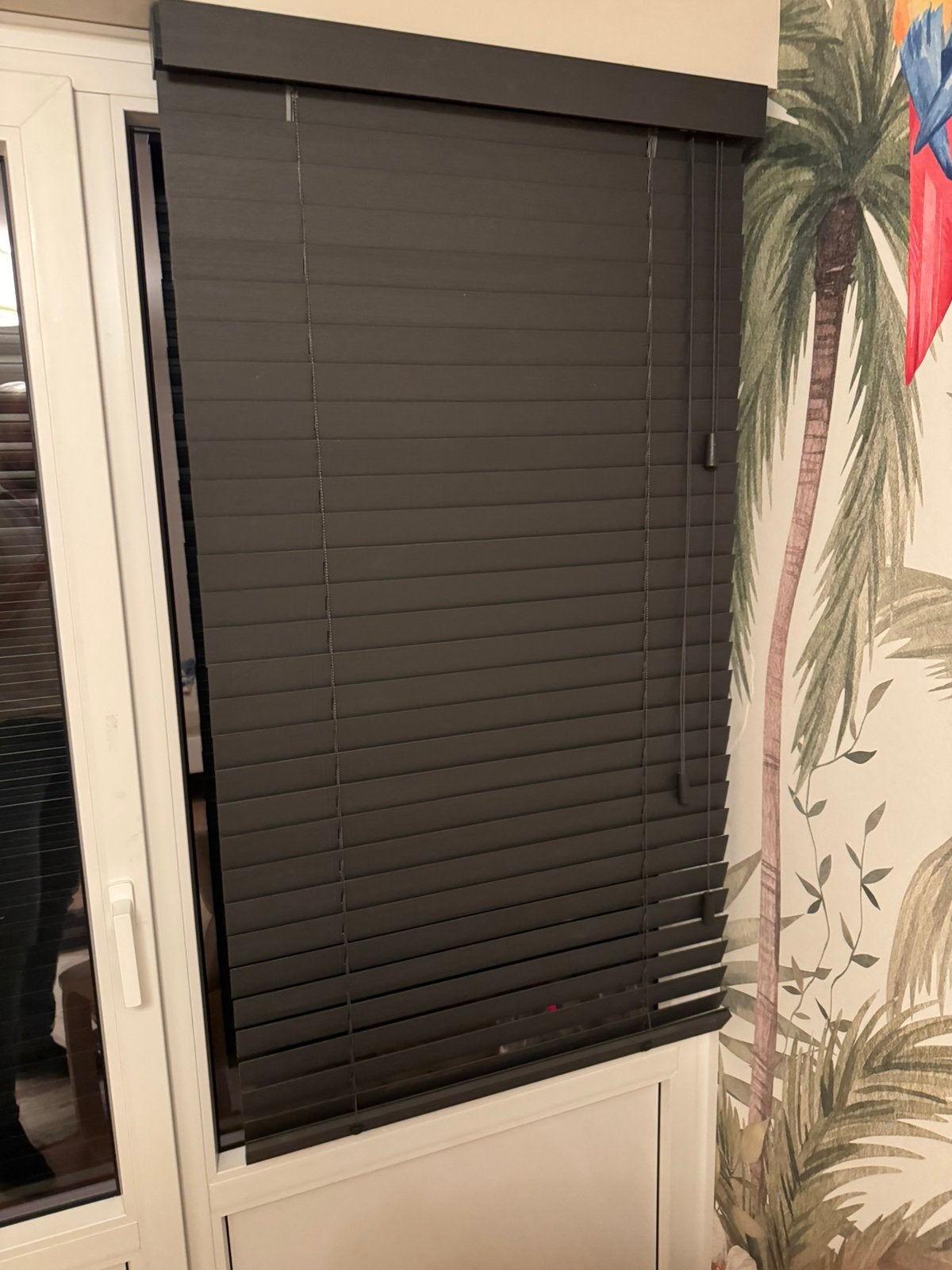Bamboe jaloezieen zwart (bxh 95cm x 140 cm), Jaloezie, Zwart, Ophalen of Verzenden, Zo goed als nieuw