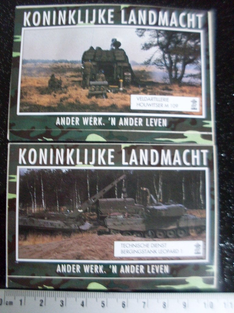 2x sticker KL ander werk 'n ander leven leger, Verzamelen, Verzenden, Zo goed als nieuw, Bedrijf of Vereniging