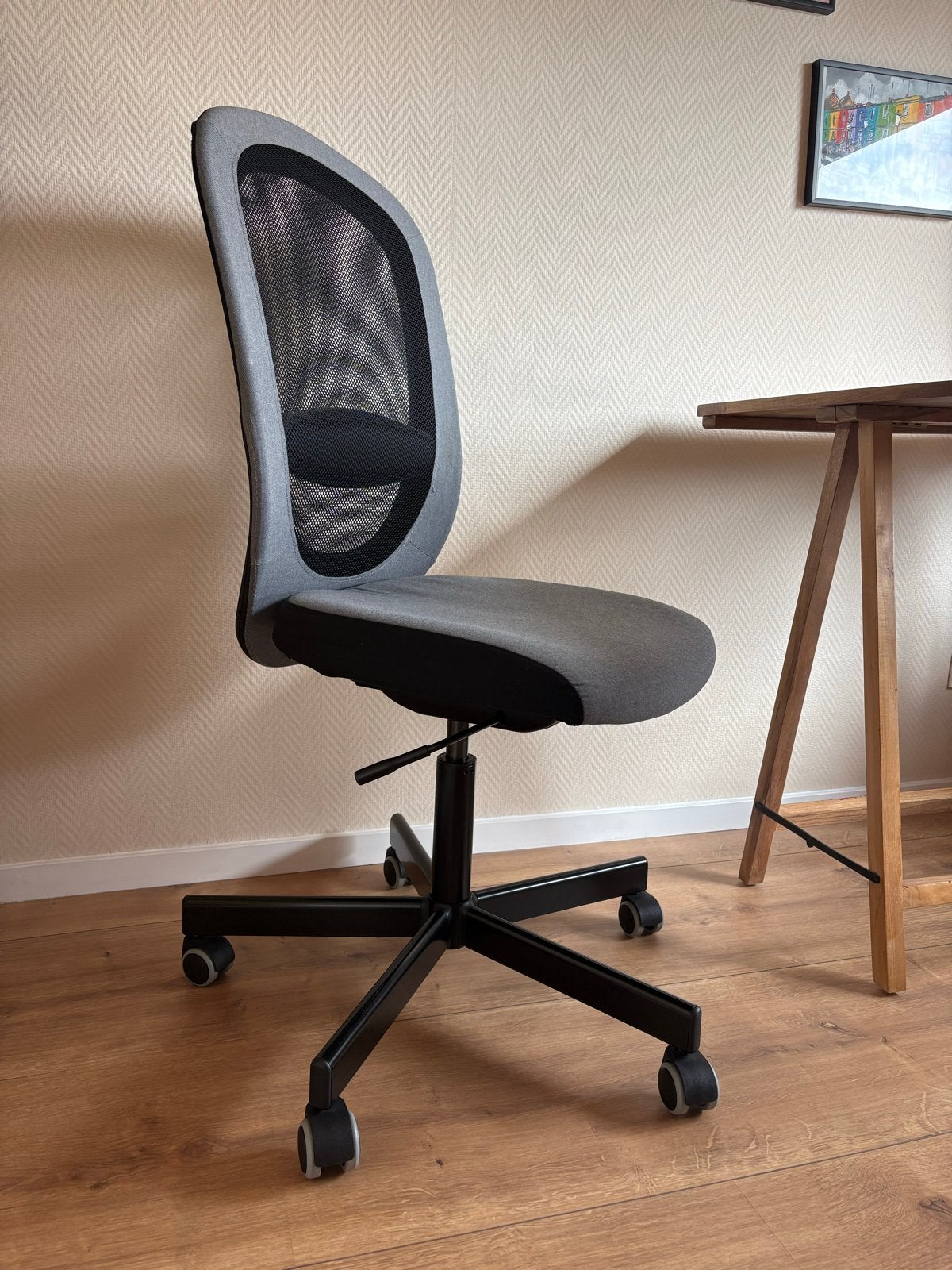IKEA bureaustoel - Grijs/Zwart, Ophalen, Zo goed als nieuw, Grijs, Bureaustoel