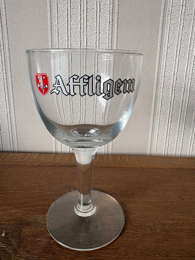 3x Affligem Bierglas • Klassiek Kelkmodel (33cl), Ophalen of Verzenden, Zo goed als nieuw, Glas of Glazen, Overige merken
