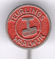Meubelstoffeerderij Teurlings Waalwijk speldje ( F_056a), Ophalen of Verzenden, Zo goed als nieuw, Transport, Speldje of Pin