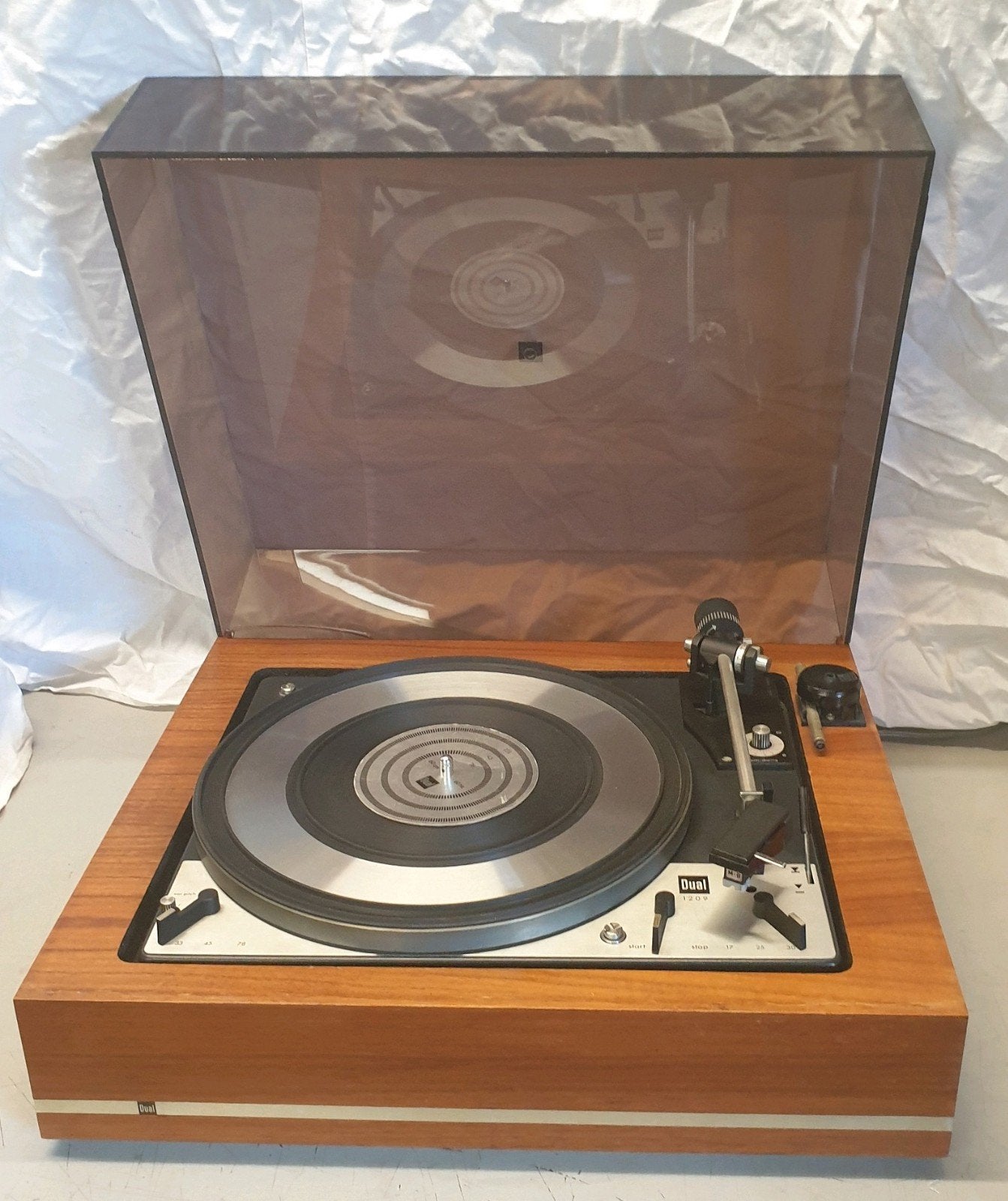 Dual cs9 1209 platenspeler met shure m71mb element  lees!, Audio, Tv en Foto, Platenspelers, Ophalen of Verzenden, Dual