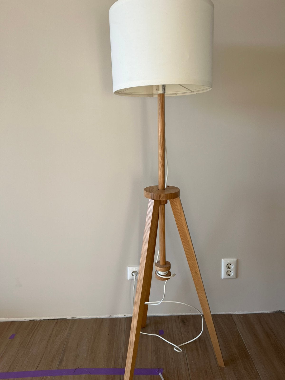 Ikea staande lamp, Huis en Inrichting, Ophalen, Gebruikt, Hout, 150 tot 200 cm