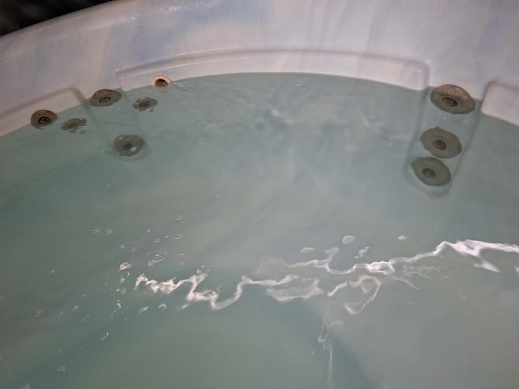 Jacuzzie voor 4 tot 6 personen, Ophalen, Gebruikt, Pomp
