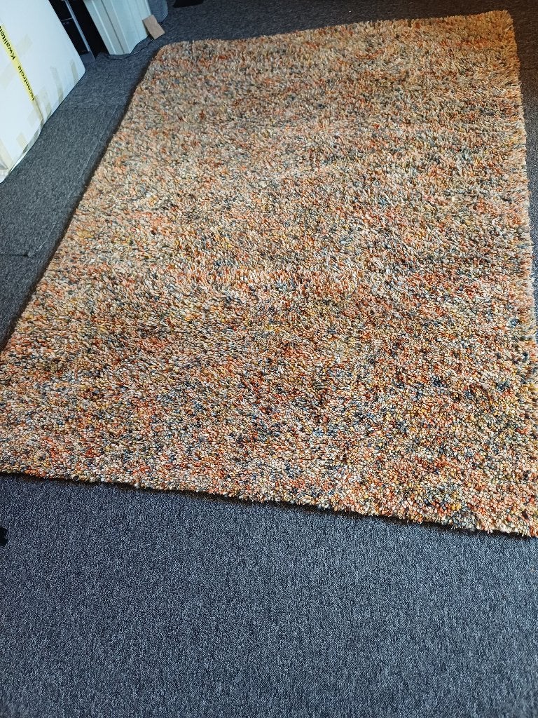 Gemeleerde Wollen vloerkleed 230x160, Ophalen of Verzenden, Zo goed als nieuw, Modern, Tapijt