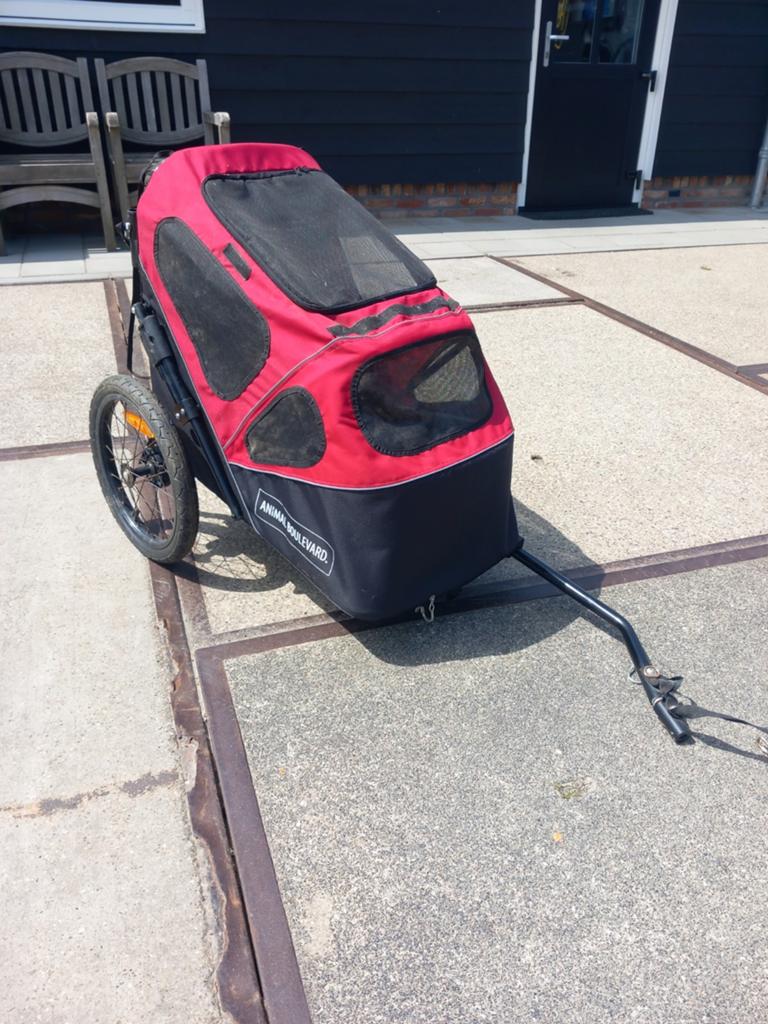 Hondenwandel/fietskar, Fietsen en Brommers, Fietsaccessoires | Aanhangers en Karren, Ophalen, Gebruikt, Hondenkar, Animal Boulevard