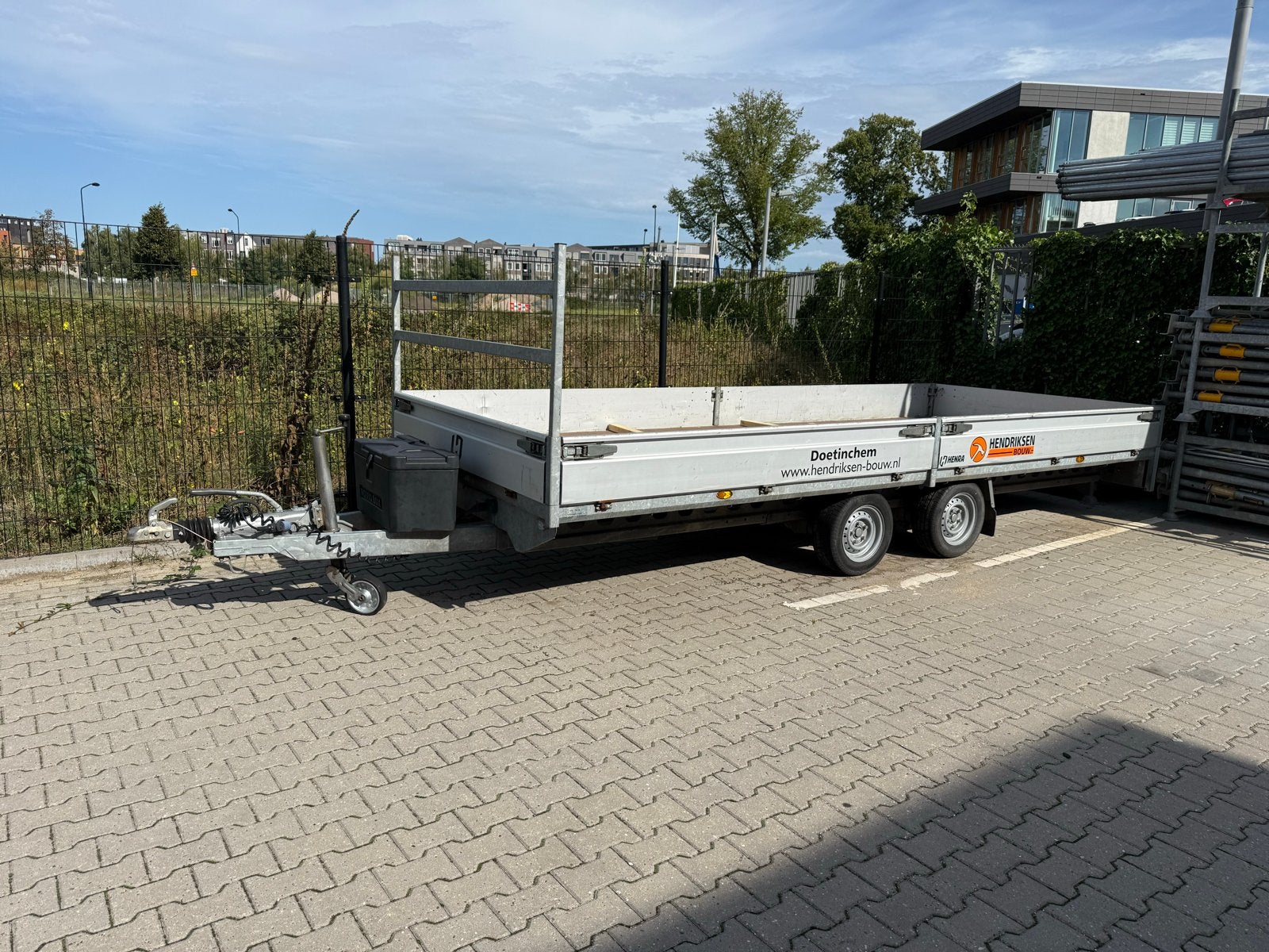 Henra 5000x2020 Aanhanger met Koffer en LED Verlichting, Ophalen of Verzenden, Zo goed als nieuw