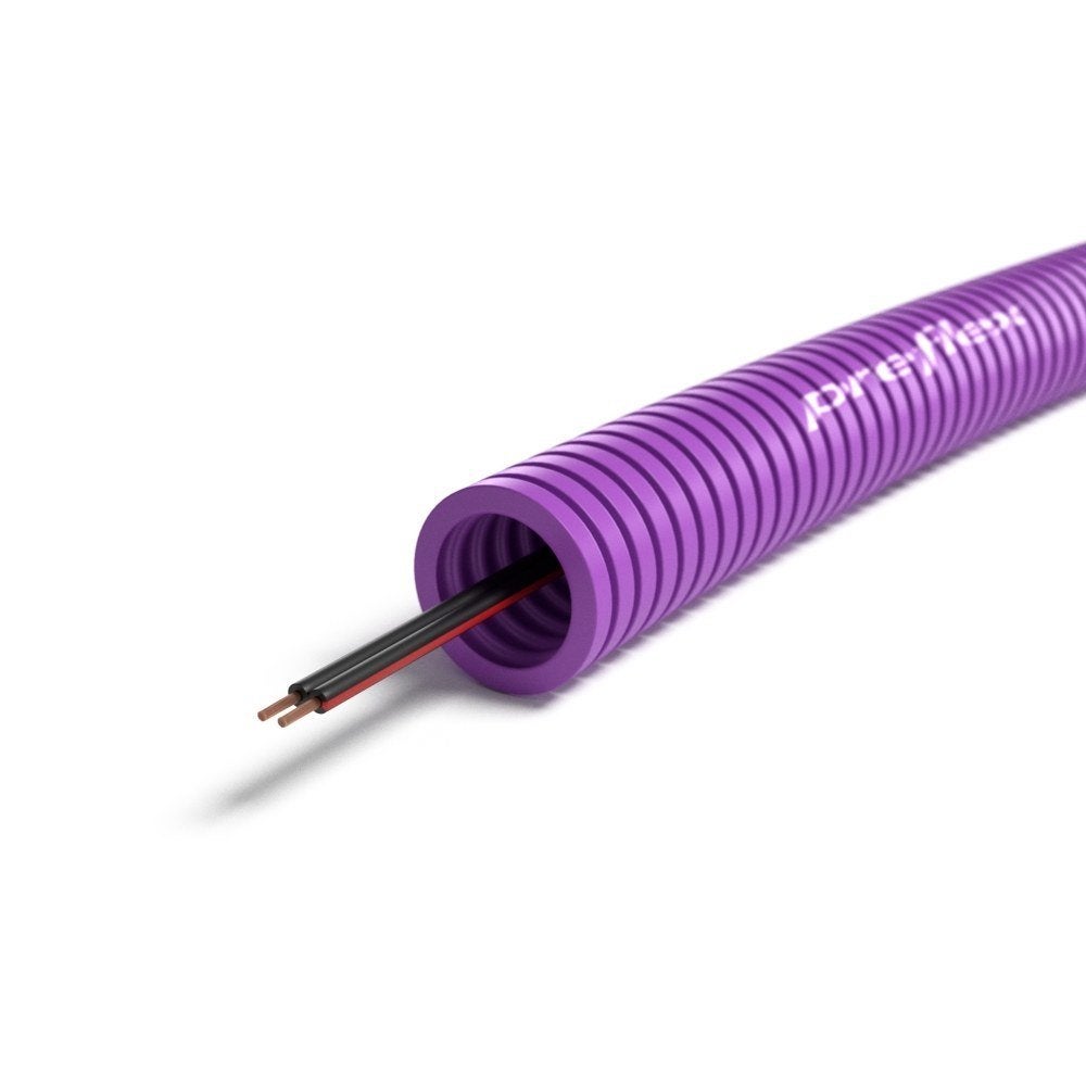 Flexpijp 5/8 + 2x 1.5 rood/zwart luidsprekerkabel 1mm (100, Verzenden, Nieuw