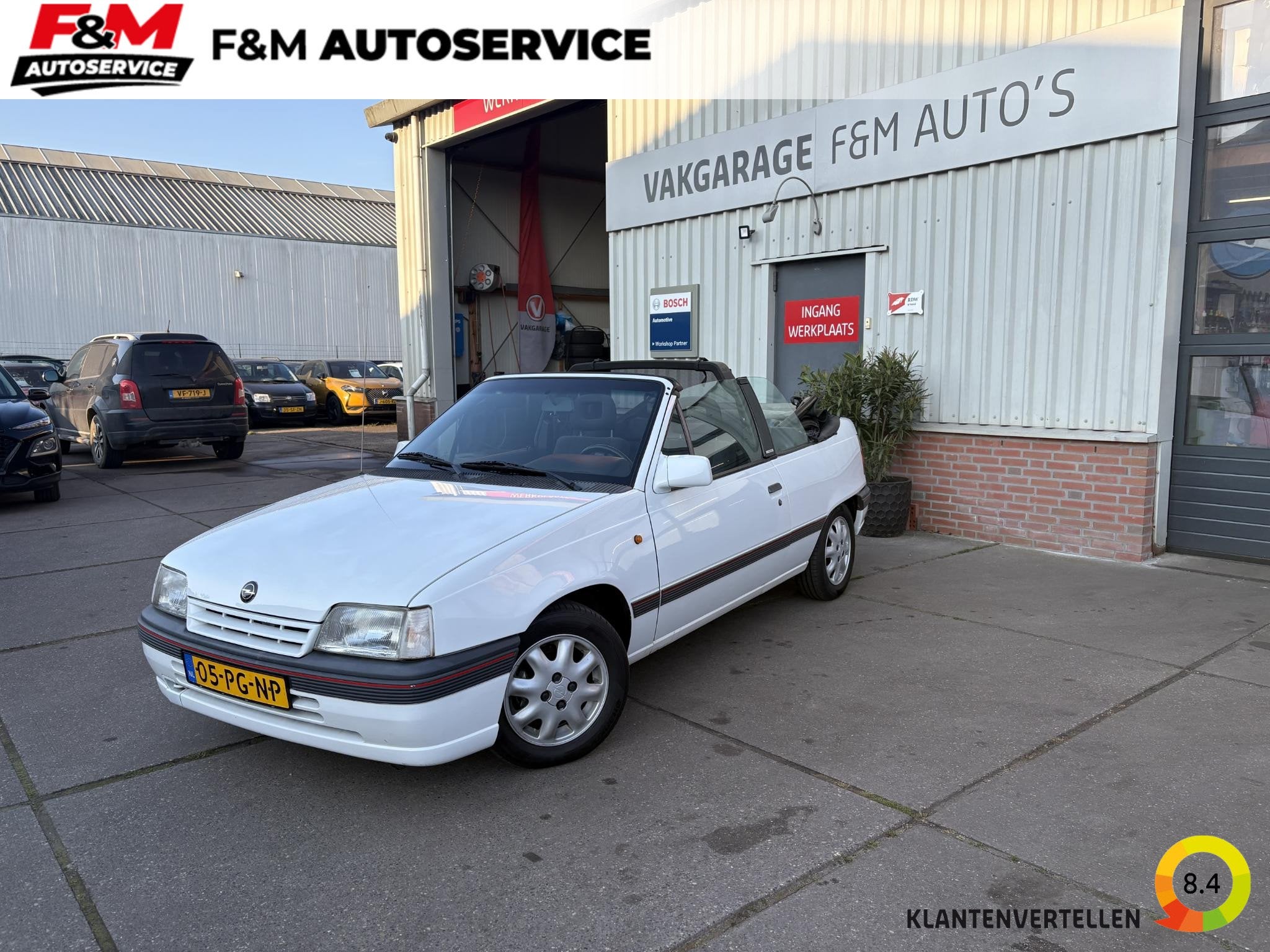 Opel Kadett 1.6i bertone cabriolet, Voorwielaandrijving, Gebruikt, 4 cilinders, Wit