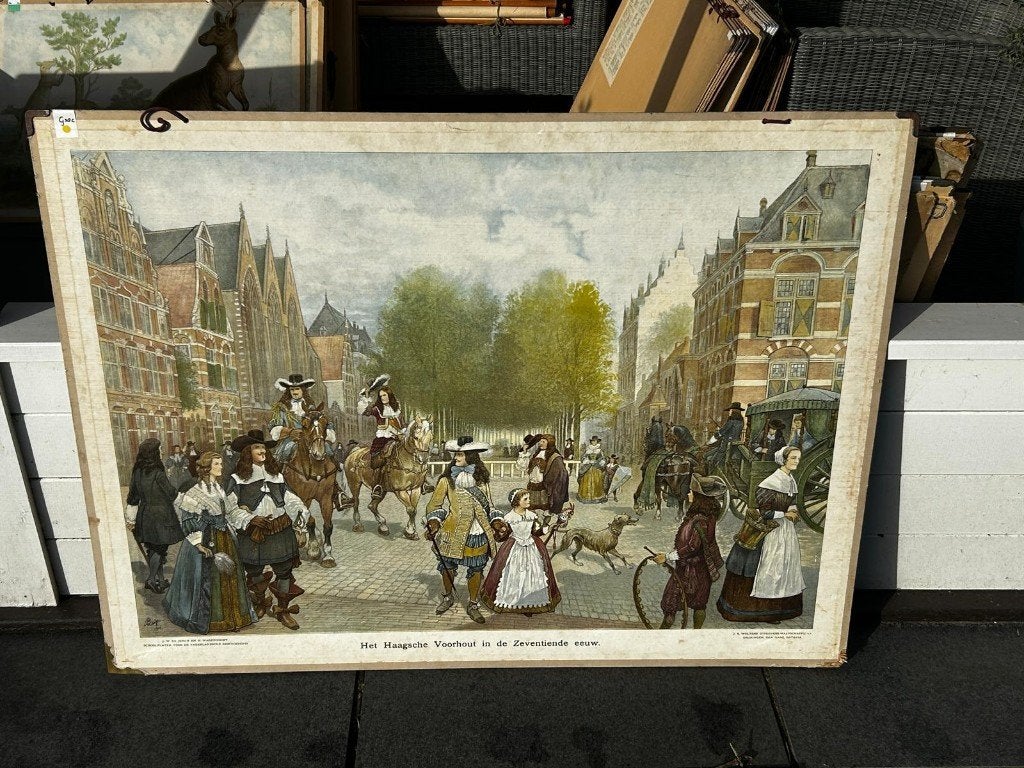 Het Haagsche Voorhout in de Zeventiende Eeuw, Ophalen of Verzenden, Stad- en Dorpsgezichten