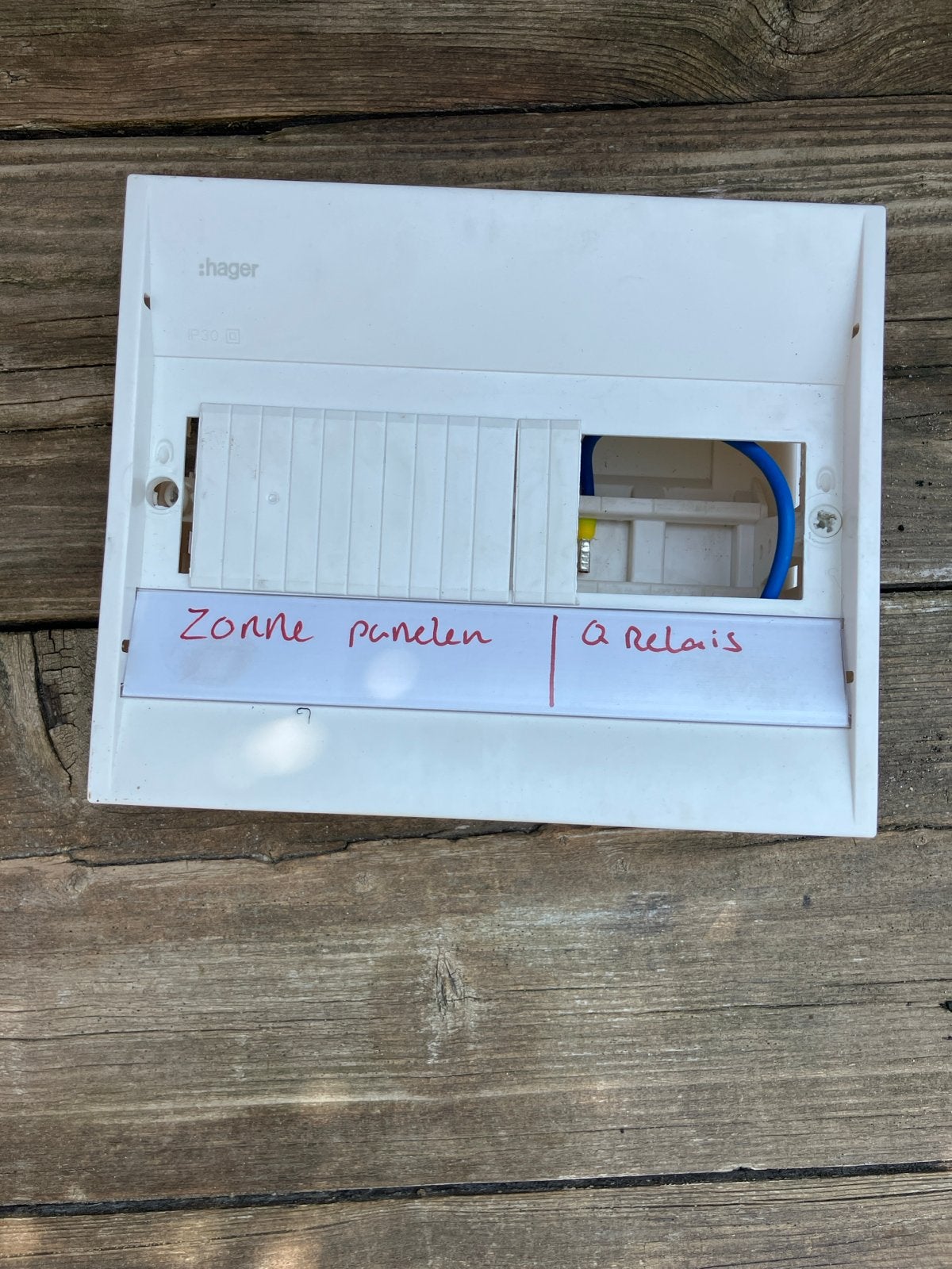 Hager lege groepenkast voor zonnepanelen of relais, Ophalen, Gebruikt, Hager, Groepenkast