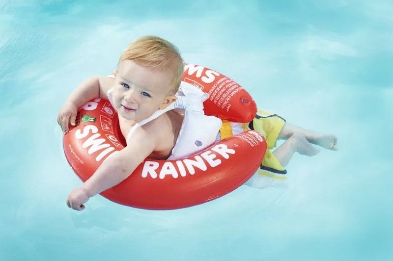 Baby zwemring Swimtrainer, Kinderen en Baby's, Babykleding | Baby-zwemkleding, Ophalen of Verzenden, Zo goed als nieuw, Jongetje of Meisje