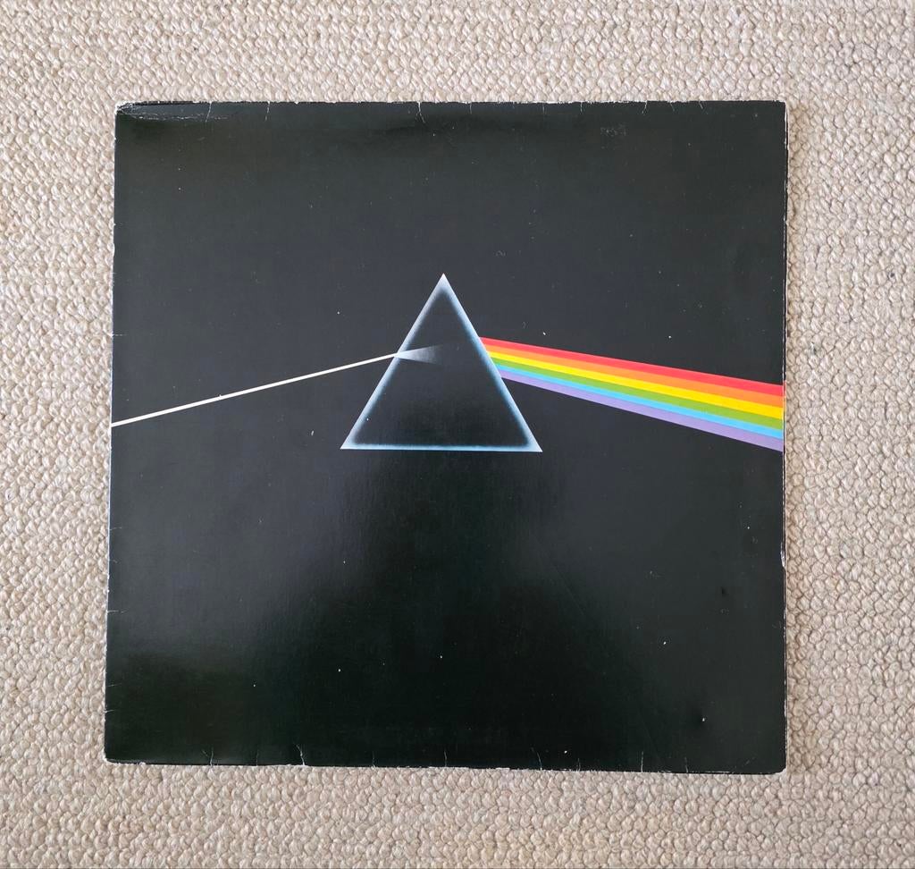 LP Pink Floyd - The Dark Side of the Moon + 2 posters, Cd's en Dvd's, Vinyl | Rock, Gebruikt, Progressive, 12 inch, Ophalen of Verzenden