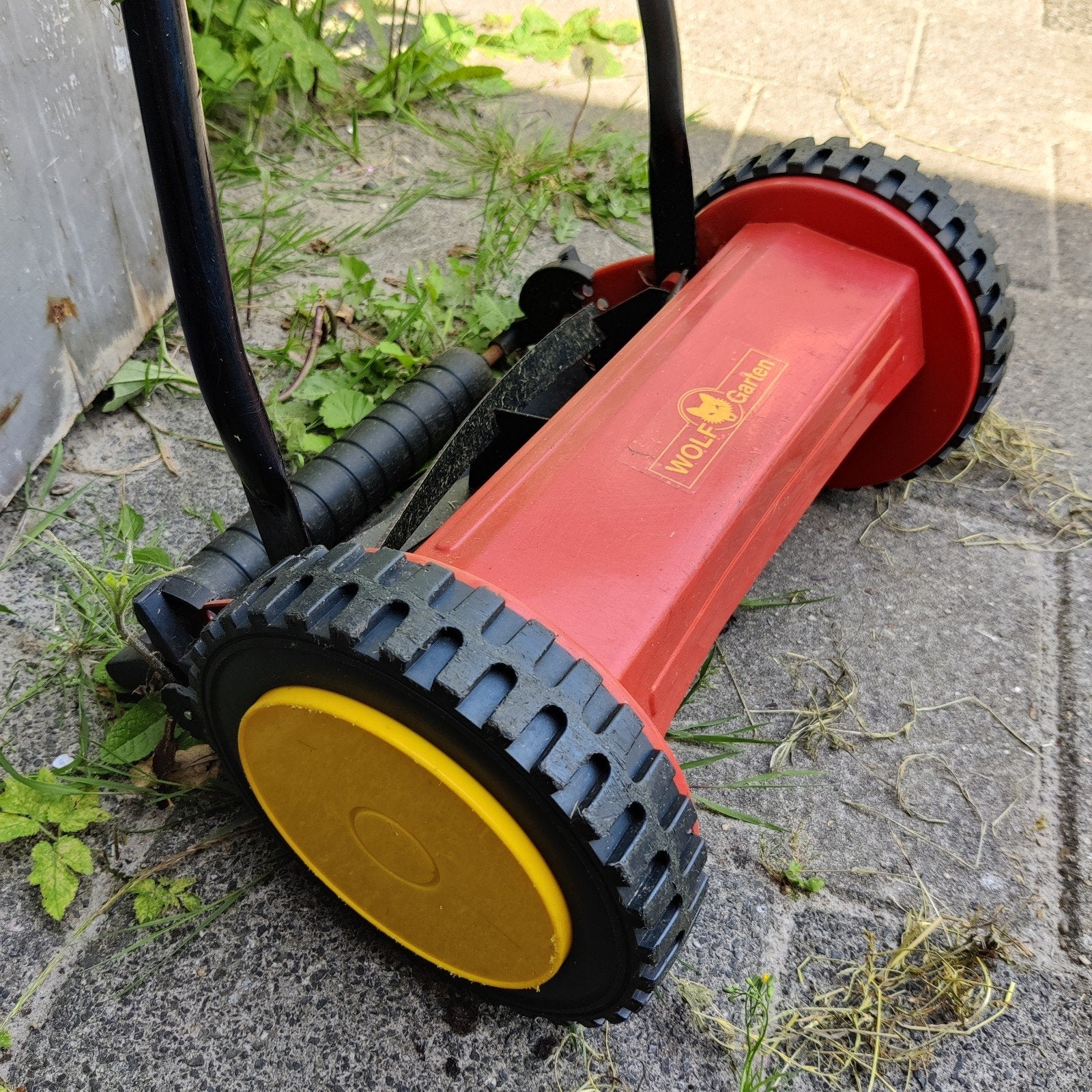 WOLF Garten kooimaaier / grasmaaier, Tuin en Terras, Grasmaaiers, Ophalen, Handgrasmaaier, Kooimesmaaier, Wolf Garten