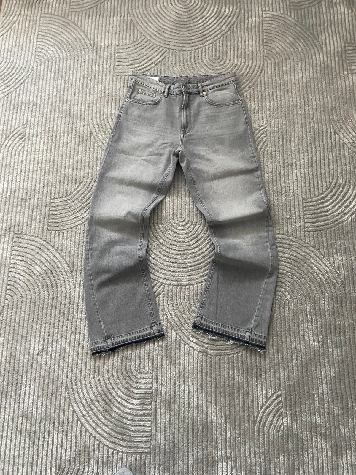 Zara flared jeans grey, Kleding | Heren, Ophalen of Verzenden, Zo goed als nieuw, Grijs, W32 (confectie 46) of kleiner