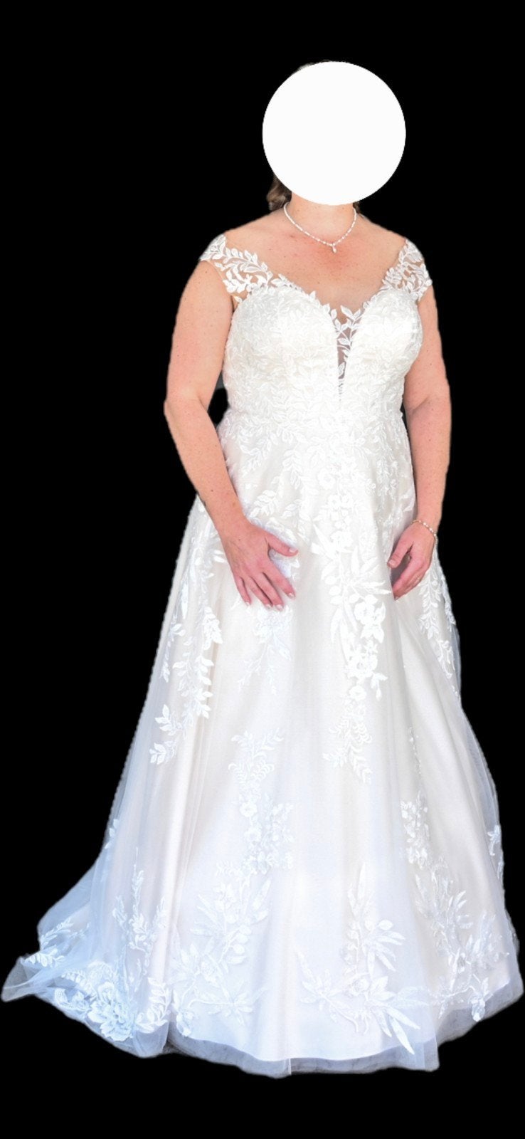 Bruidsjurk Champagne kleur maat L/Xl, Ophalen, Zo goed als nieuw, Overige kleuren, Trouwjurk