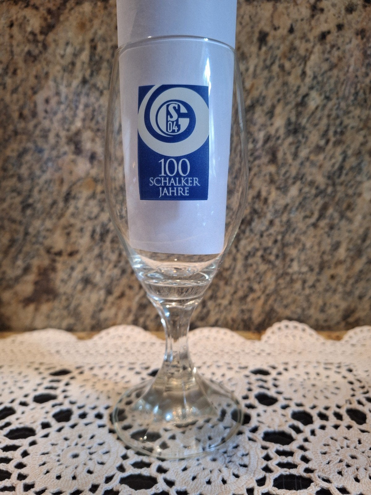 Veltins Schalke 04 glas met jubileum logo, Ophalen of Verzenden, Zo goed als nieuw, Buitenlandse clubs