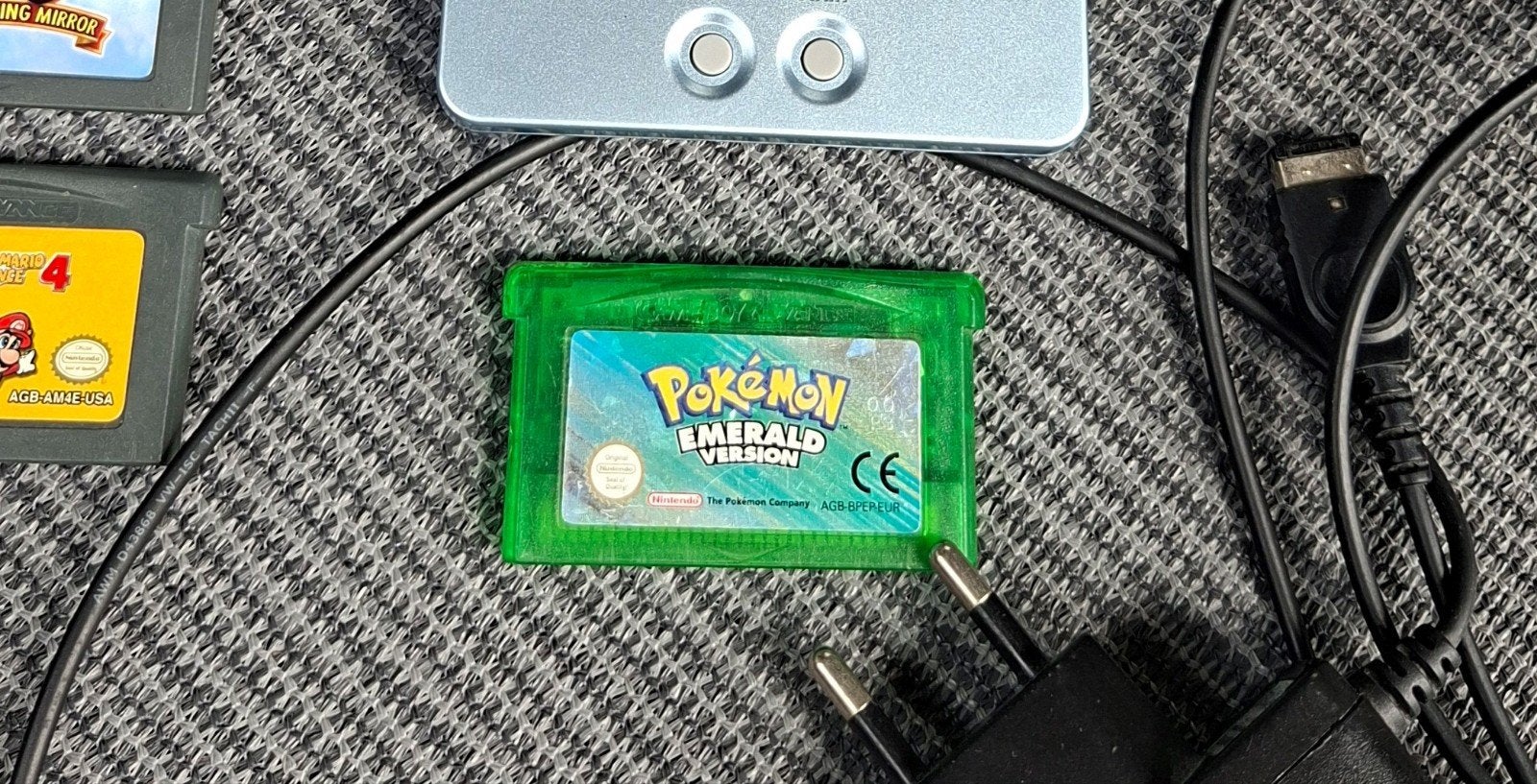 Originele Pokémon Emerald Gameboy Advance SP Cardridge, Gebruikt, 1 speler, Ophalen of Verzenden, Role Playing Game (Rpg)
