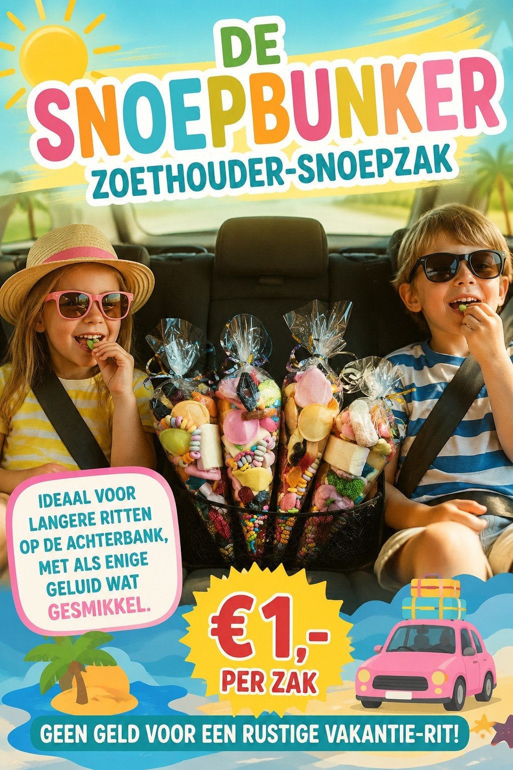De snoepbunker zoethouder-snoepzak €1,-, Ophalen of Verzenden