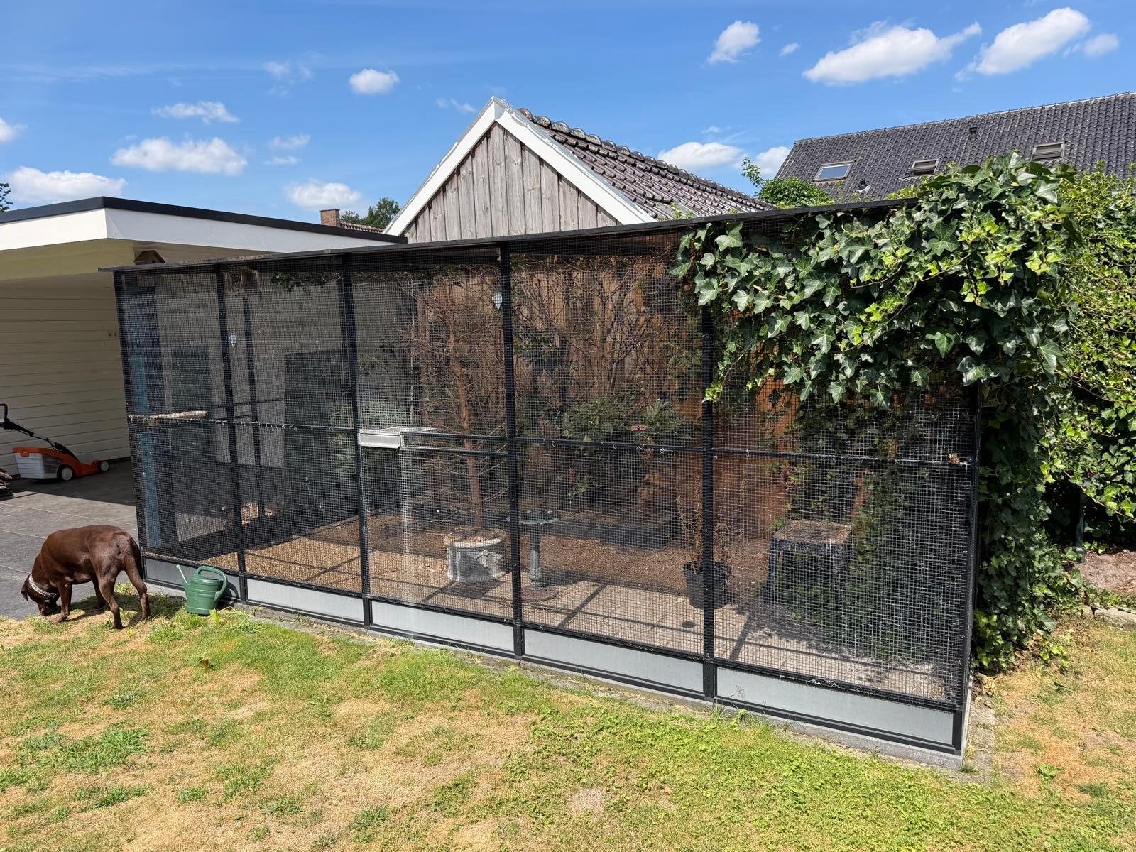 Zwart gecoate Voliére, Ophalen, Gebruikt, Aluminium, Volière